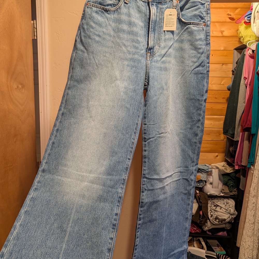Levi's Light Blue Wide Leg Jeans